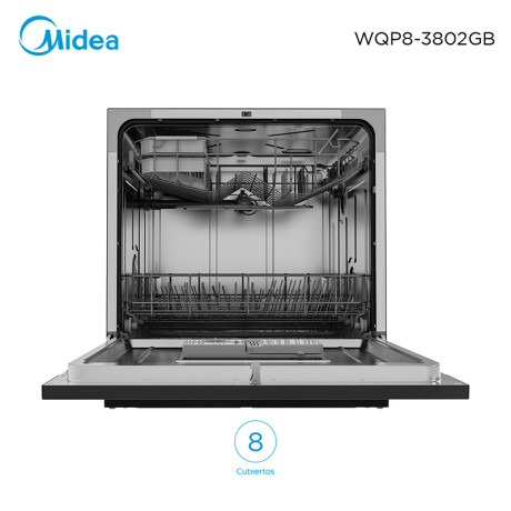 Lavavajillas Midea WQP83802GB 8 Cubiertos Negro