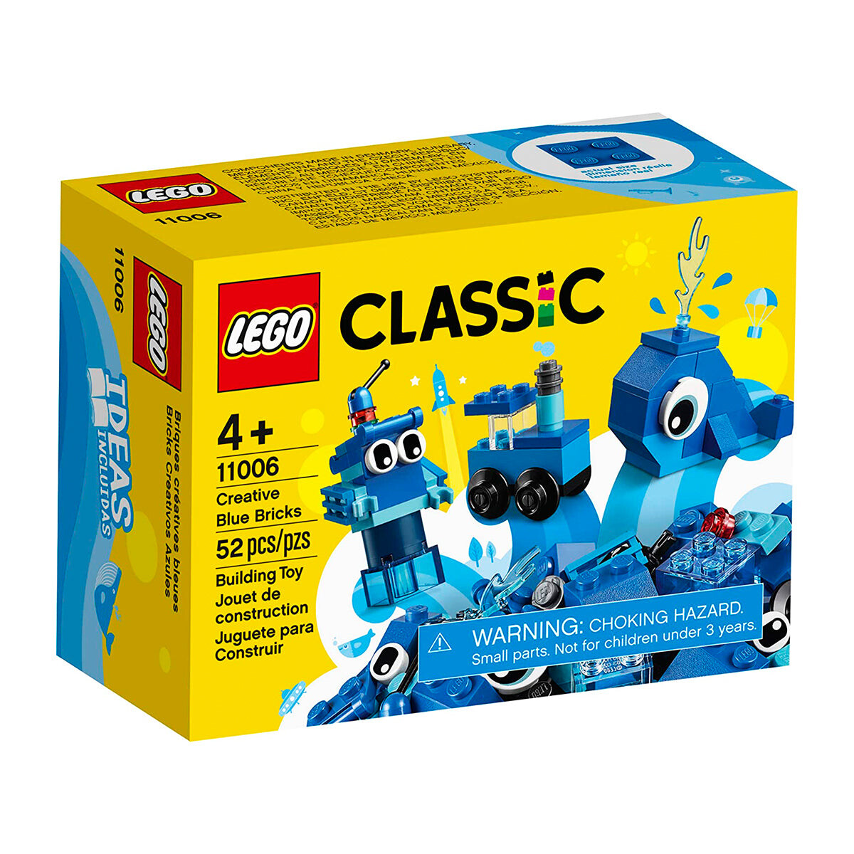 Lego Classic 52pcs Juego Bloques Ladrillos Creativos - Azul 