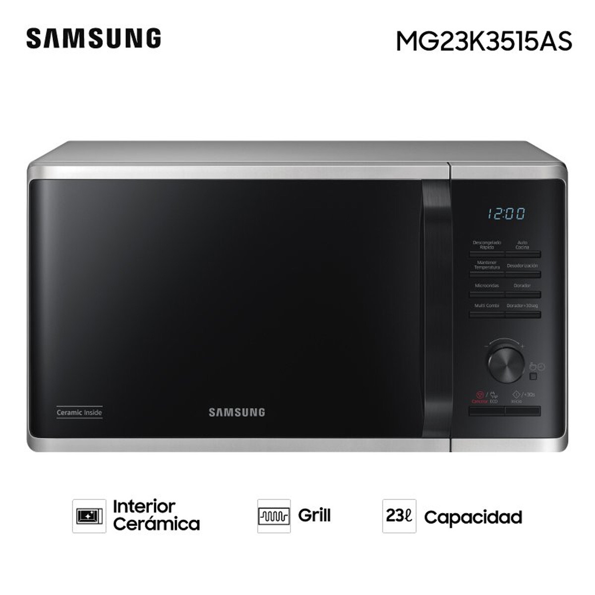 MICROONDAS SAMSUNG 23 LTS 800W GRILL 