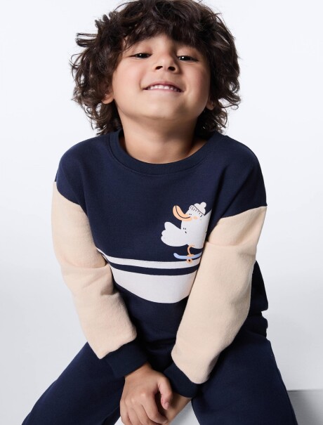 CONJUNTO INFANTIL ESTAMPADO AZUL
