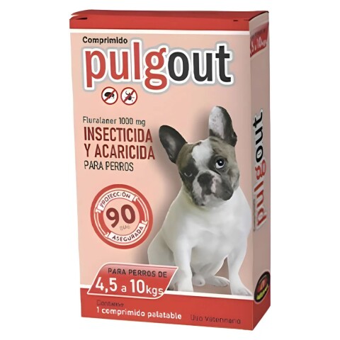 PULGOUT COMPRIMIDO ANTIPULGAS Y ANTIGARRAPATAS 4,5 A 10 KILOS