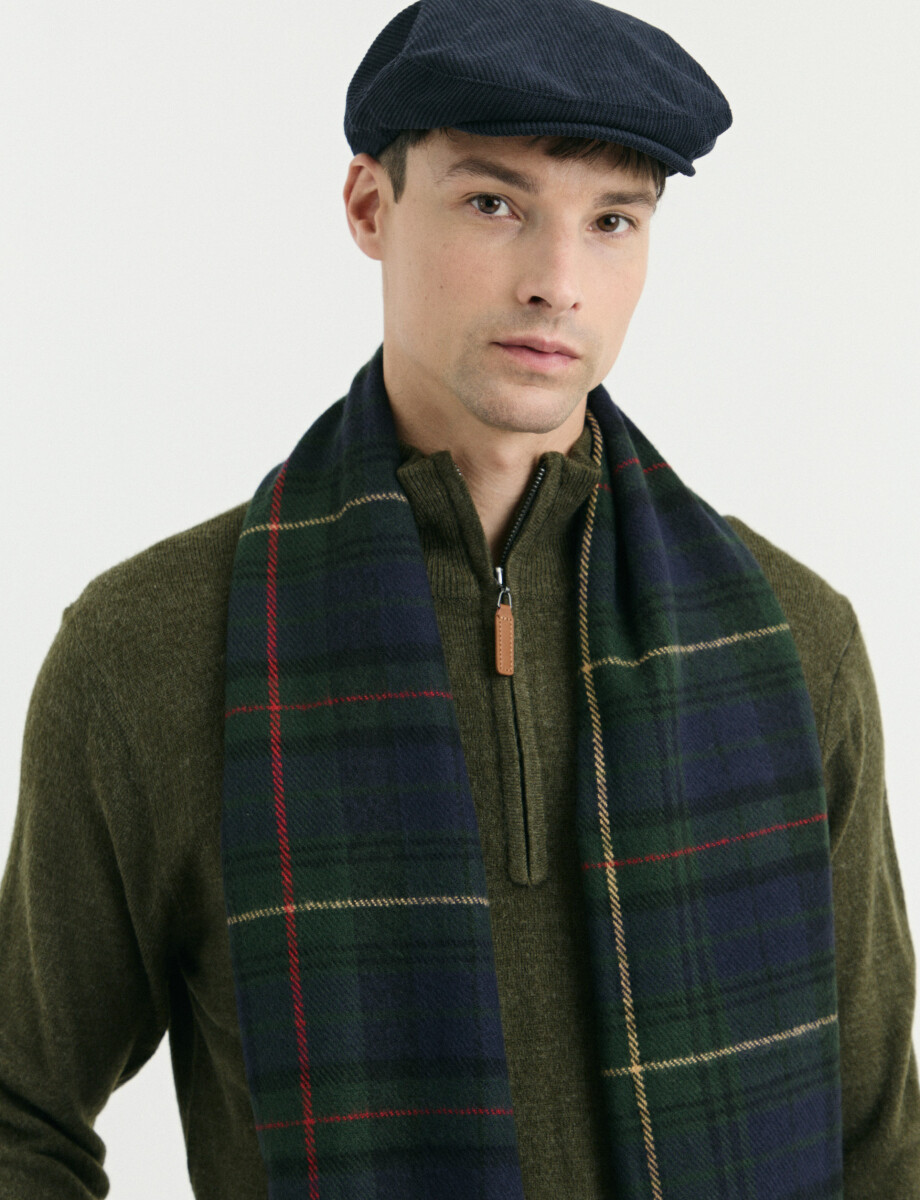 REMERA HARRINGTON LABEL - Verde Melange 