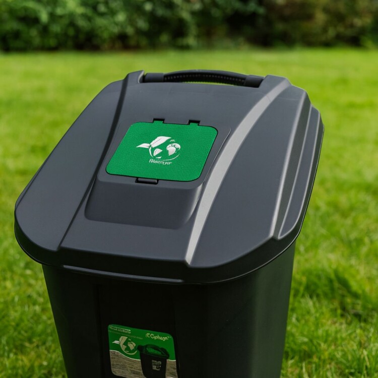 TACHO PAPELERA RESIDUOS 120 LITROS NEGRO