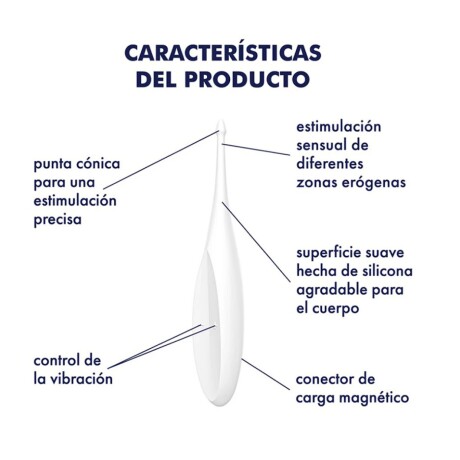 Satisfyer Twirling Fun Punta Vibradora Blanco