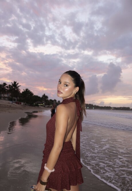 Vestido Kos SS26 Tinto