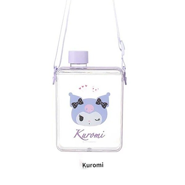 Botella Sanrio rectangular 500ml Kuromi