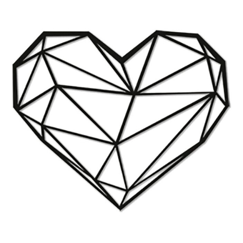 Cuadro Organizador Madera Calada Corazón 53 X 53 Cm Cuadro Organizador Madera Calada Corazón 53 X 53 Cm