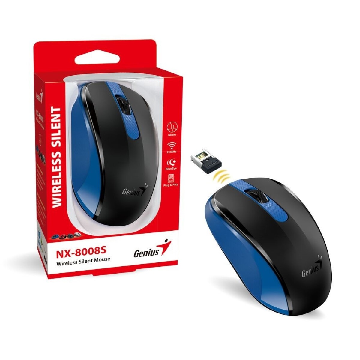 Mouse Genius Silent Azul 