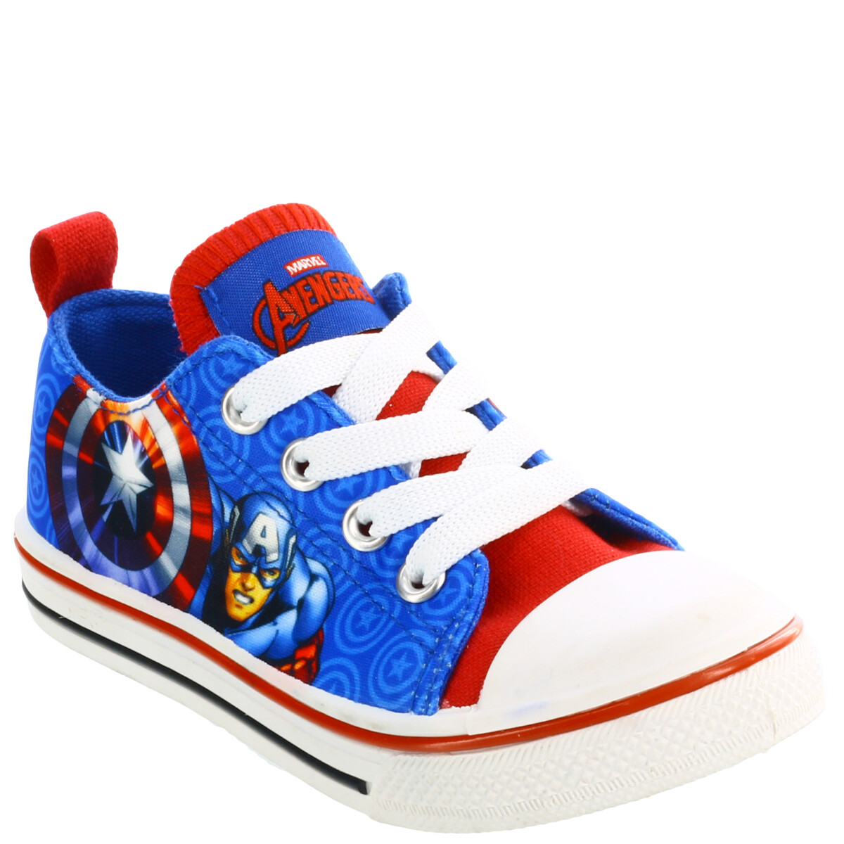 Championes de Niños Marvel Lona Avengers - Azul - Rojo - Blanco 