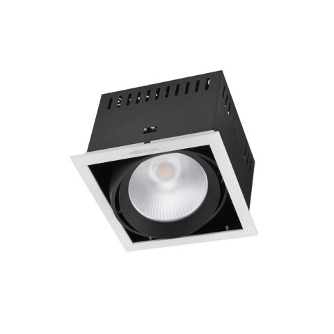 Luminaria de embutir LED móvil negra cálida 20W NV0724