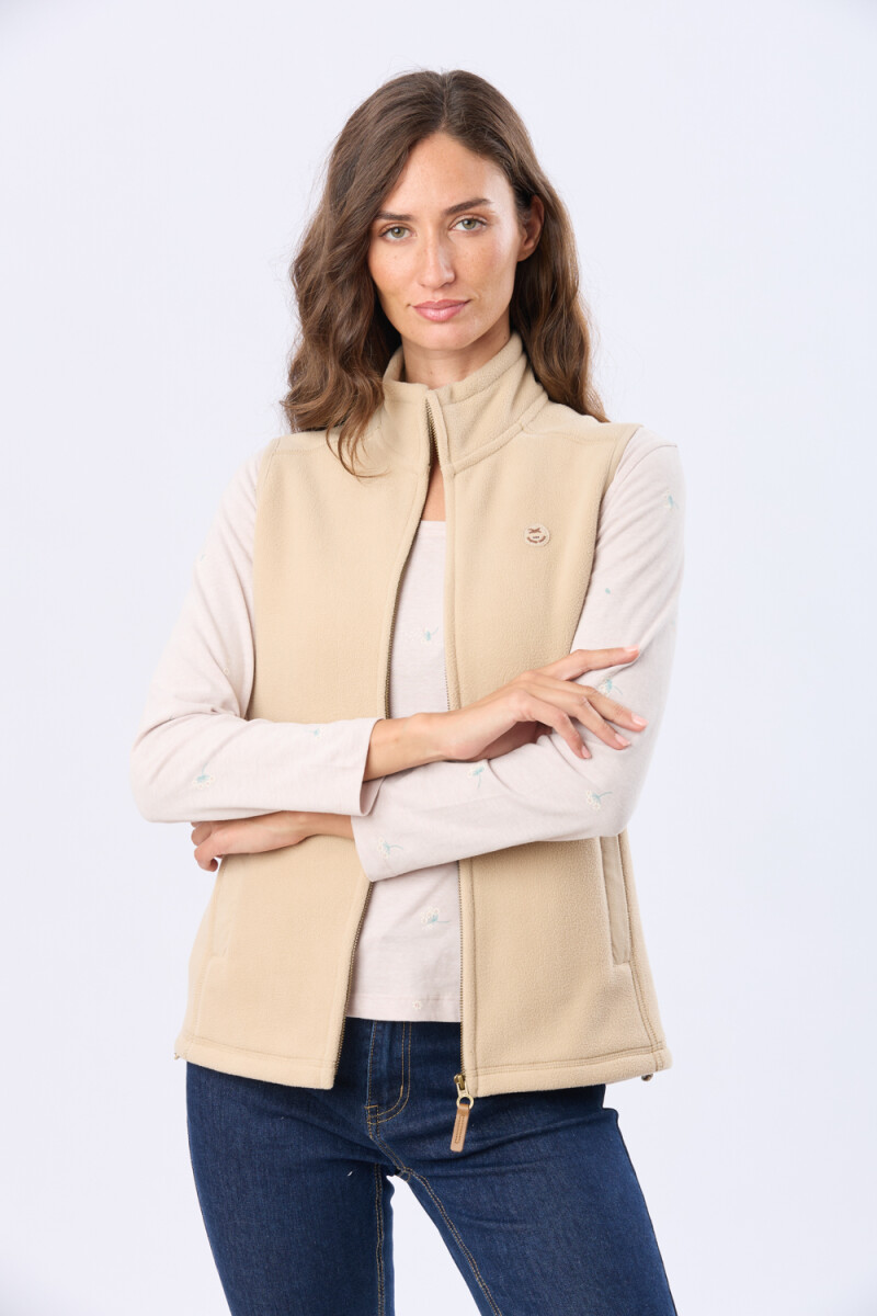 CHALECO POLAR - Beige 