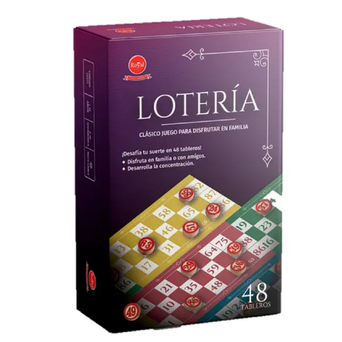 Lotería con 48 cartones 