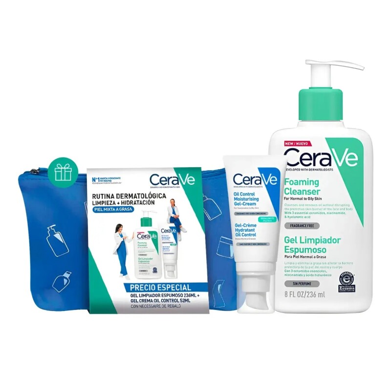 Pack Cerave Gel Limpiador Espumoso + Gel Crema Oil Control Pack Cerave Gel Limpiador Espumoso + Gel Crema Oil Control