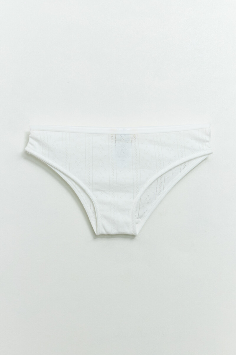 Bombacha pointelle - Blanco 