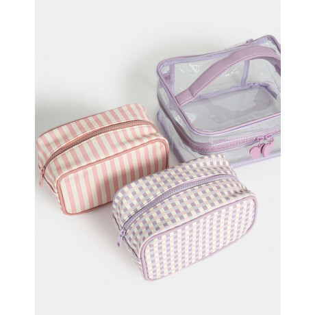 Set De Portacosméticos Estampado Geometrico