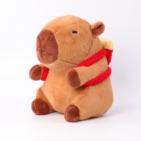 PELUCHE DE 35 CM (CARPINCHO PARDO CON MOCHILA DE PAPAS FRITAS) PELUCHE DE 35 CM (CARPINCHO PARDO CON MOCHILA DE PAPAS FRITAS)