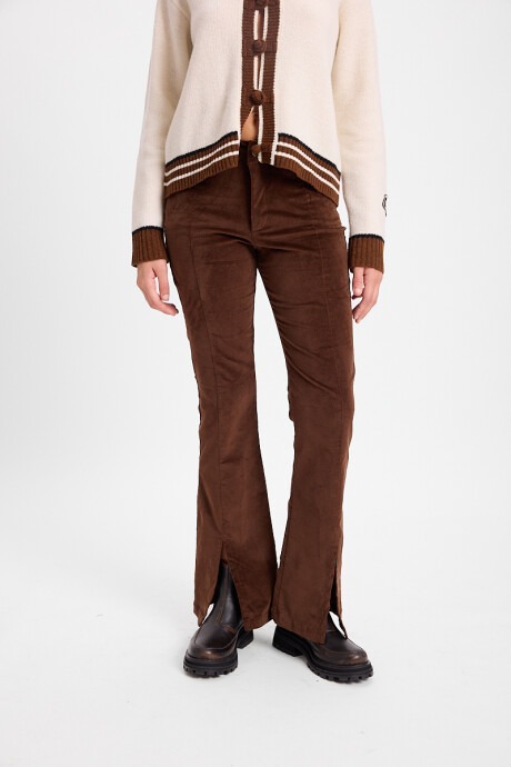 Pantalon Thalia Marron