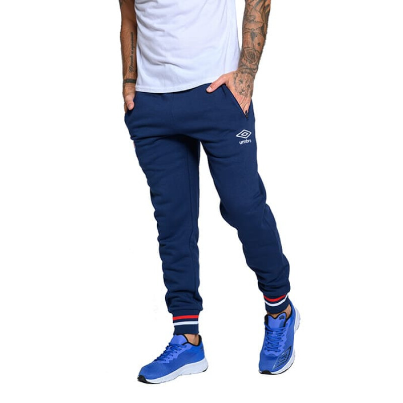 Pantalones - Umbro - Umbro PANTALÓN PLAQUET CNF de Hombre - NU142976 Azul-blanco