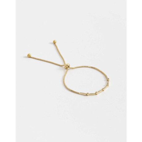 Pulsera Flexible Bañada En Oro Dorado