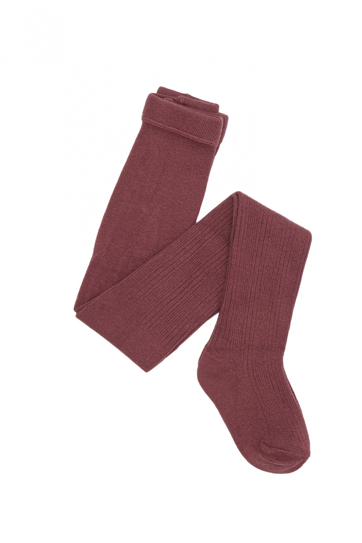 Media Infantil Rib de Algodón Violeta