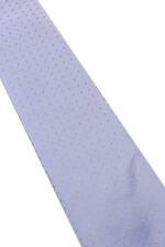 Corbata con pañuelo 8 cm celeste