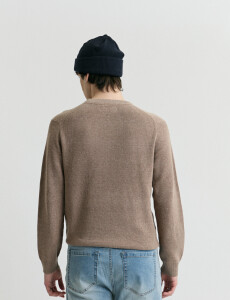 470986 SWEATER HARRINGTON LABEL Tostado