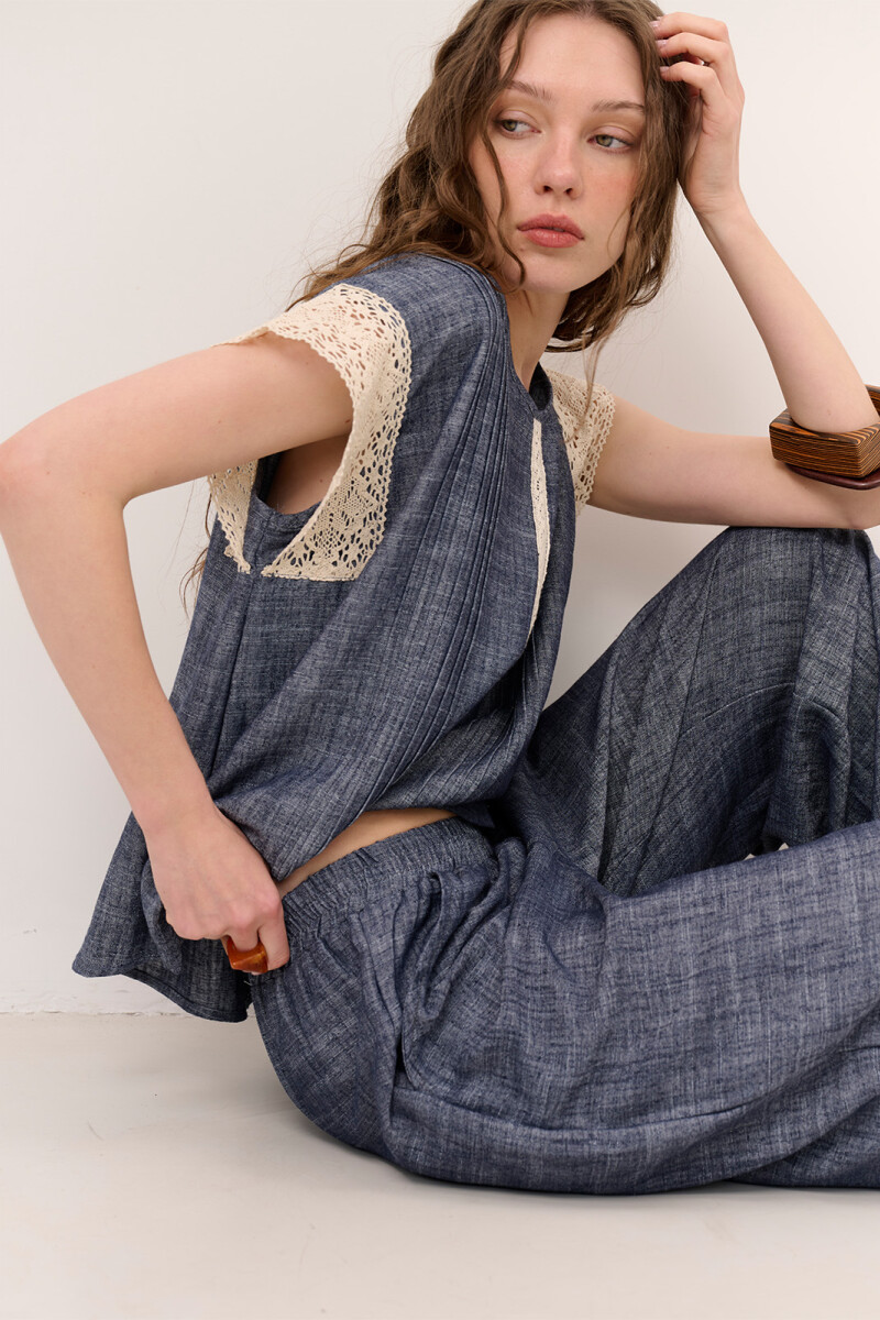 PANTALON ALFONSA AZUL
