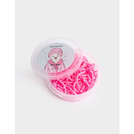 Balde De Squishy En Forma De Gusanos Fucsia Medio