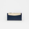 Billetera The Circle en cuero graneado Marine Blue