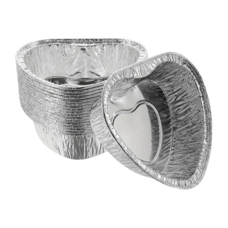 12 pirotines de aluminio con forma de corazon 12 pirotines de aluminio con forma de corazon