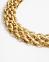 Collares Cortos Metal Collar Corto Cadena Pesada - Dorado Oro Amarillo