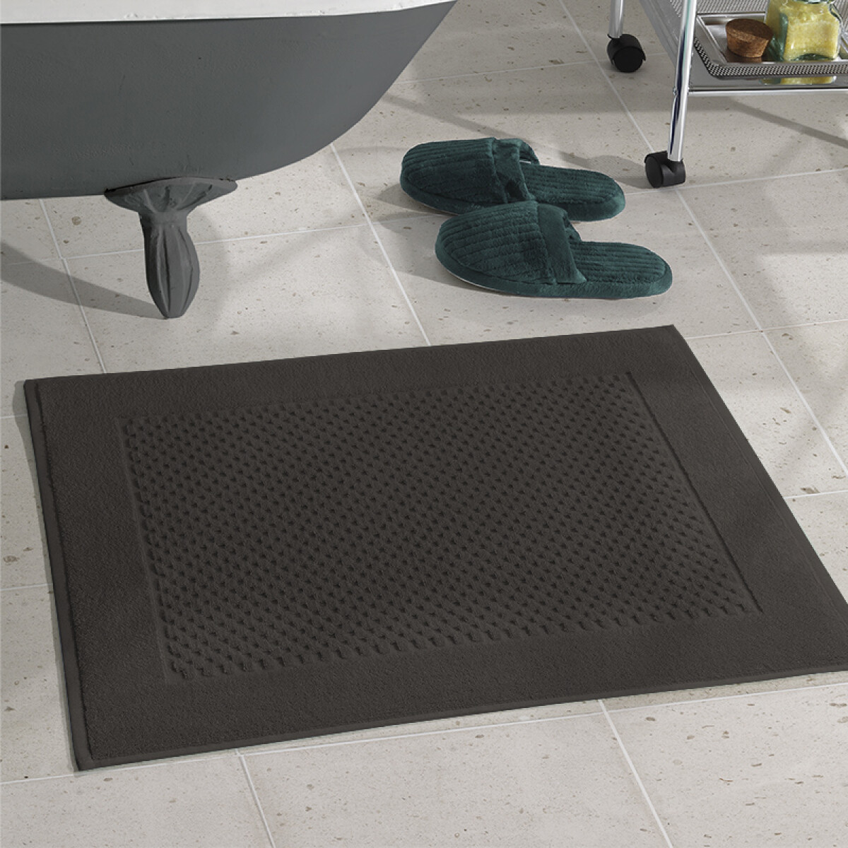 Toalla Piso Prime Dohler 100% Algodón 50 x 70 cm - GRIS OSCURO 