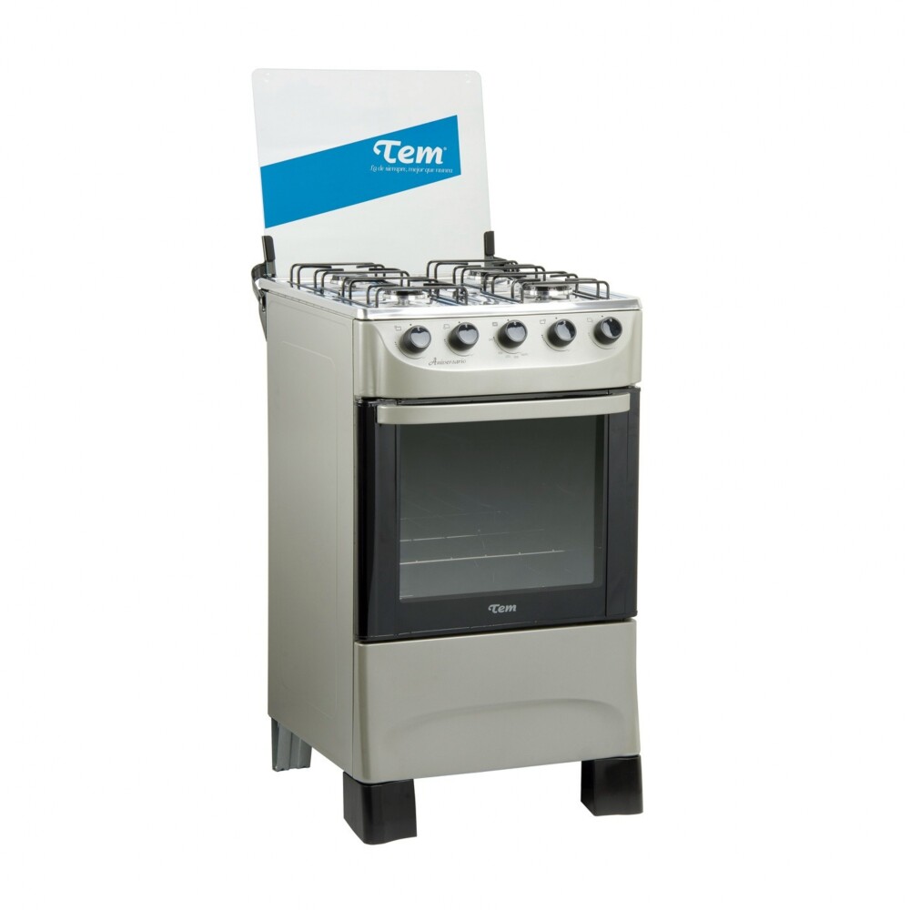 Cocina A Gas Tem Aniversario 4 Hornallas - Gris Cocina A Gas Tem Aniversario 4 Hornallas - Gris