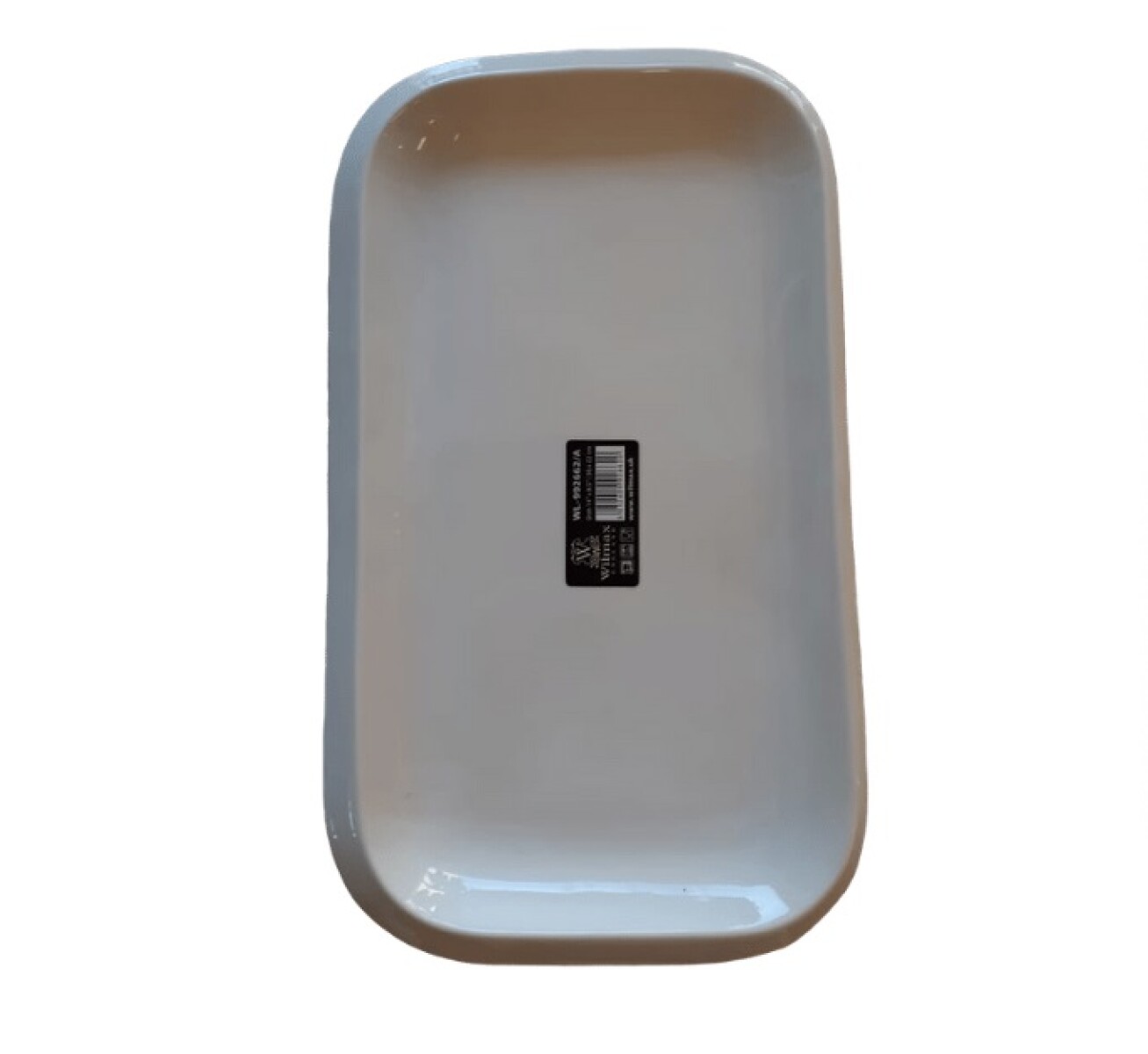 Plato rectangular con bordes redondos 36x22 cm 