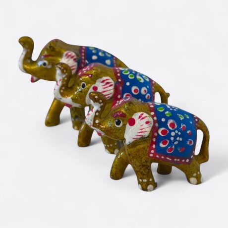 Familia De Elefante x3 Amarillo