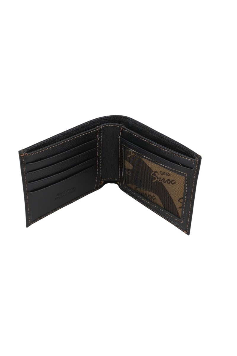 Billetera Clásica grande 100% Cuero Negro