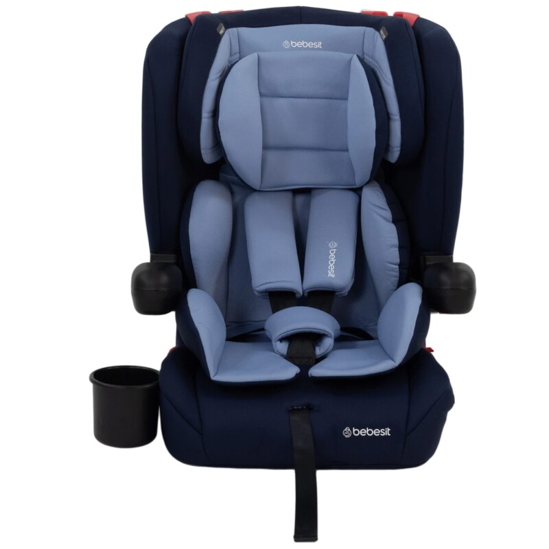 Silla butaca para auto Bebesit Smart plegable con posavaso hasta 36kg Azul