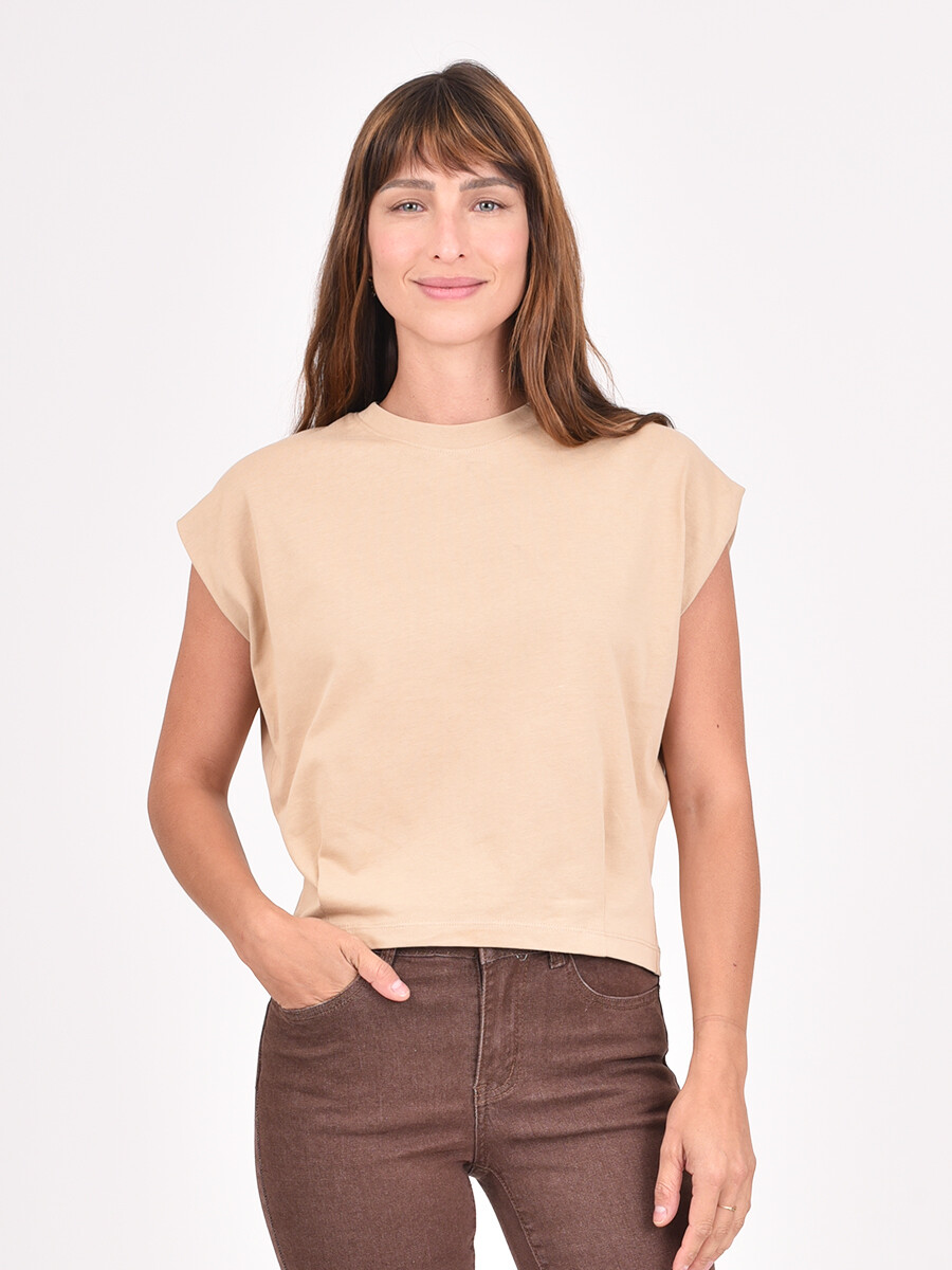 REMERA SOFIA - BEIGE 