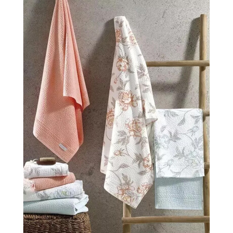Pack de 2 Toallas Dohler Perola Clarice 100% Algodón 70x140 Y 50x80 Beige