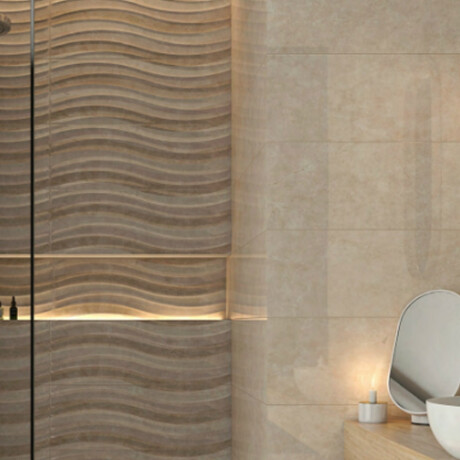 Ceramica Beige Brillo 25X70Cm Pared GAMAS DE MARRON