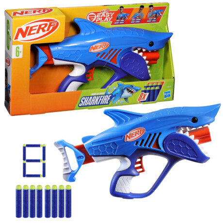 Pistola Lanzadora de Dardos Nerf Wild Sharkfire 001