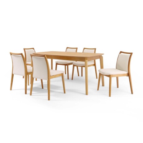 JUEGO DE COMEDOR 1+6 MADERA AUGUSTO