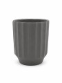 MACETA DE CERAMICA DECORATIVA GRIS
