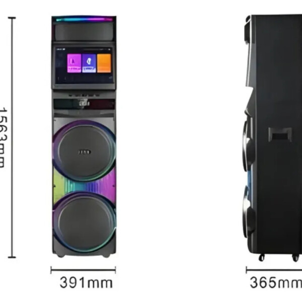 Parlante Torre Con Karaoke Y Pantalla Táctil Rgb 15.4" PARLANTE C/PANTALLA AXIOMA 1417 DP-1417