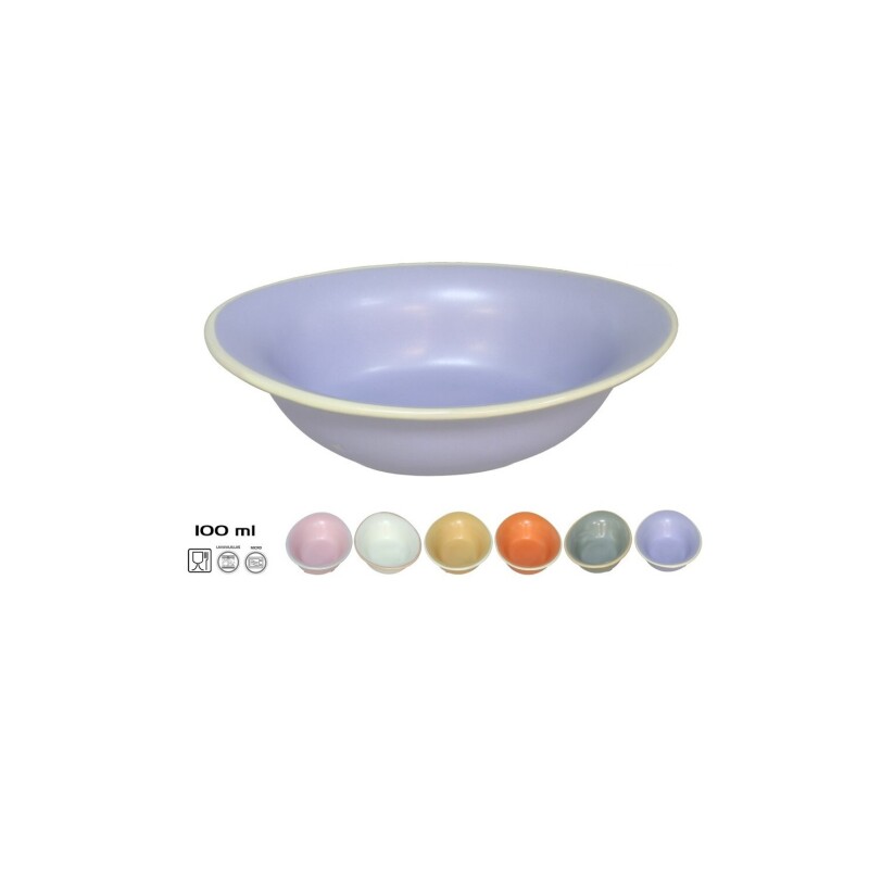 Salsera para Aperitivo Oval de Gres 100 ml – Colores Surtidos SALSERA APERITIVO GRES OVAL. 100ML 6 SURTIDOS