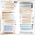 Kit De Herramientas De Cerámica y Arcilla Set X43 Kit De Herramientas De Cerámica y Arcilla Set X43