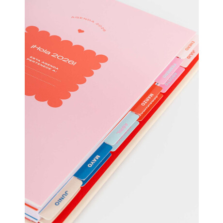 Agenda Bonjour 2026 Combinacion Tricolor