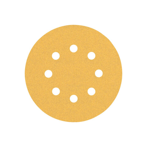 5 Lijas excéntrica pintura/madera grano 100 Ø125mm BS4423