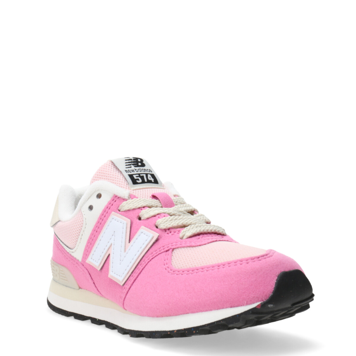 Championes de Ninos New Balance 574 Rosado Beige New Balance 184.C574R8478 Stadium