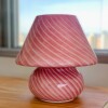 Lámpara de Vidrio Curvas Rosa